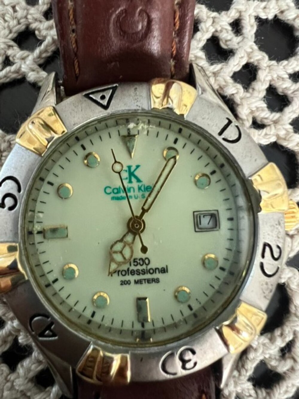 VTG Calvin Klein Unisex Watch Water Resistant 1500 Prof Series  - New Battery